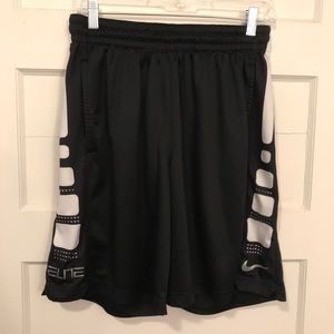Nike Dri-Fit Black White Women Longer Gym Shorts